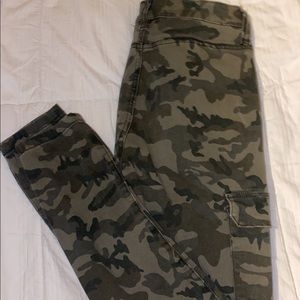 camouflage jeans